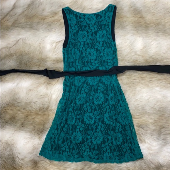 Express Sleevless Lace Mini Dress with Empire Waist, Small - Picture 8 of 12